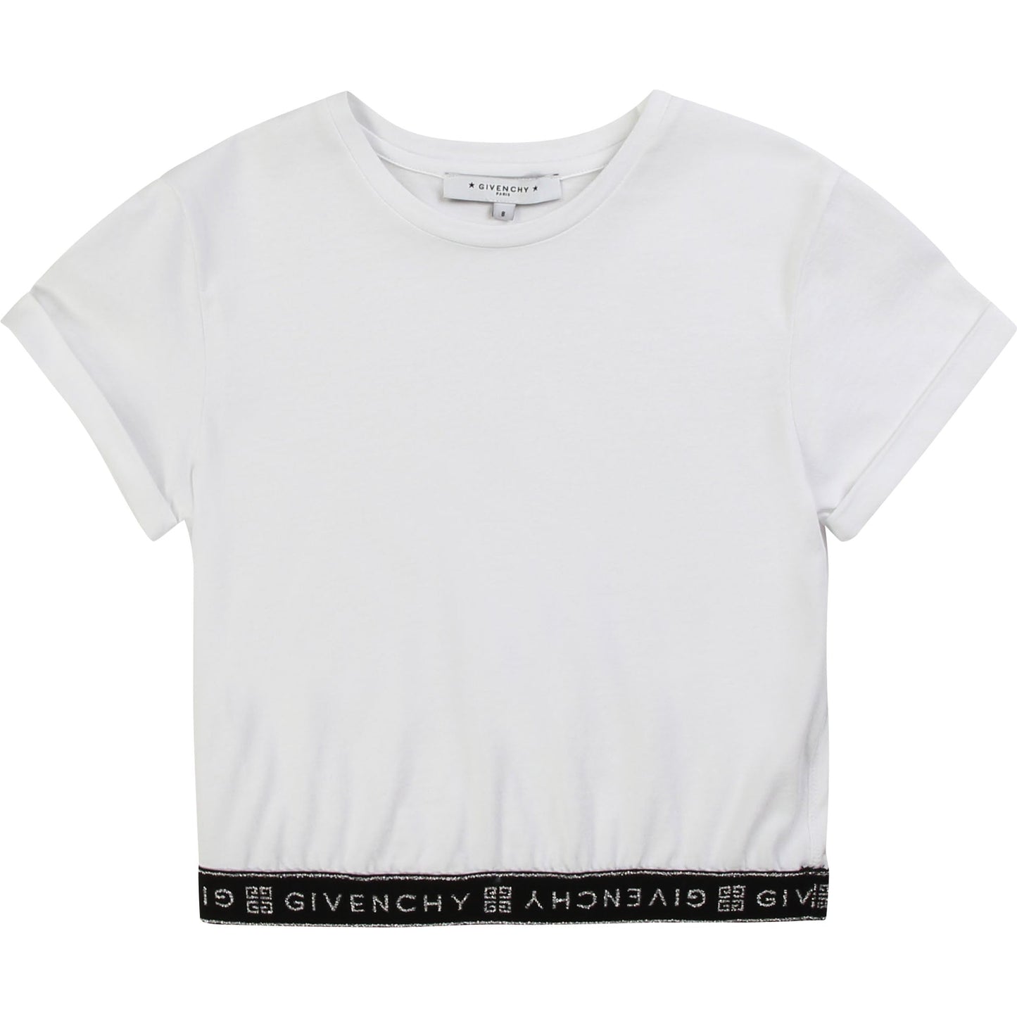 女童白色Logo T恤