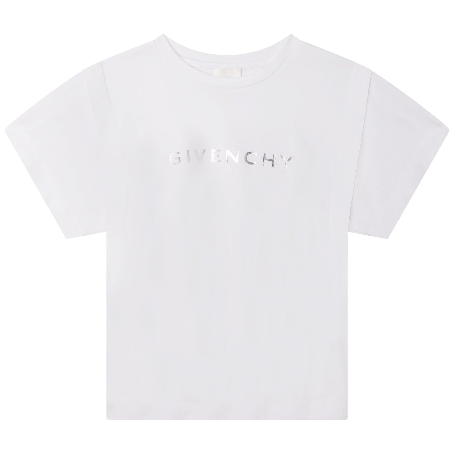 女童白色Logo棉T恤