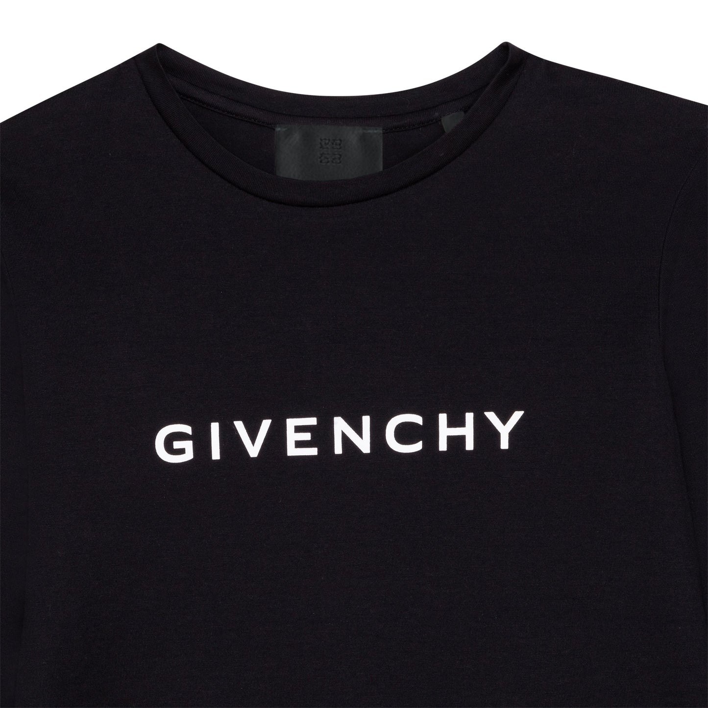 女童黑色Logo棉T恤