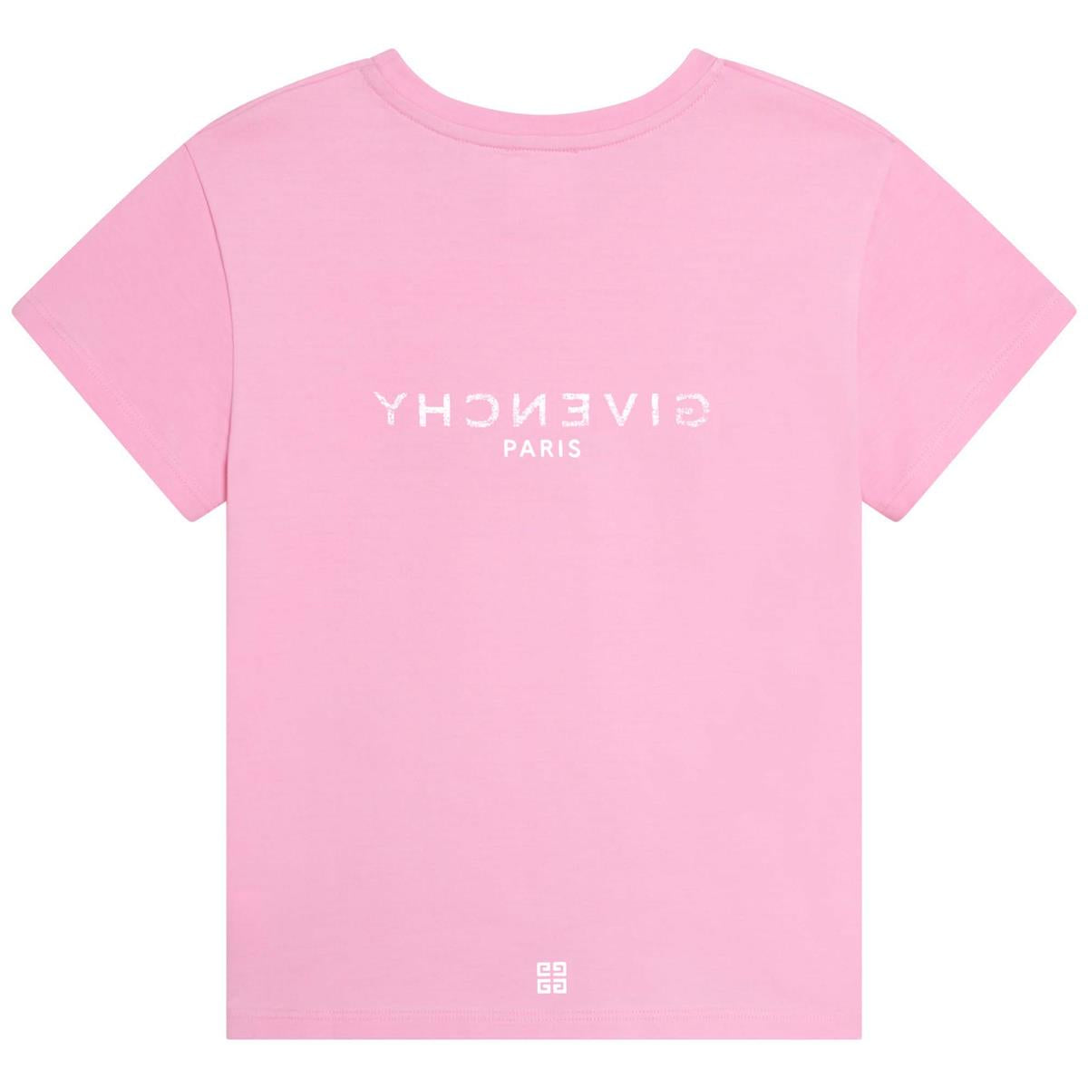 女童粉色Logo T恤