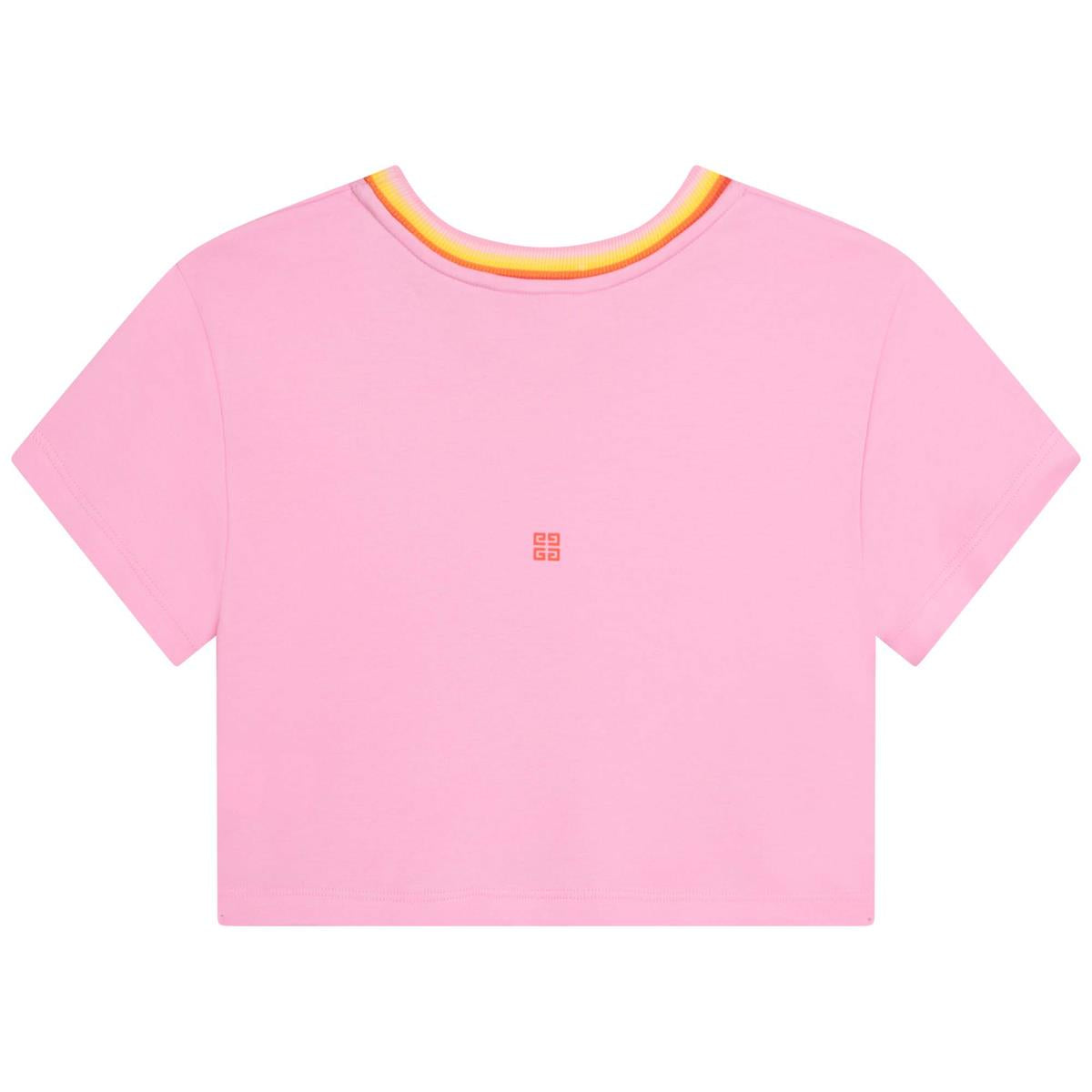 女童粉色Logo棉T恤