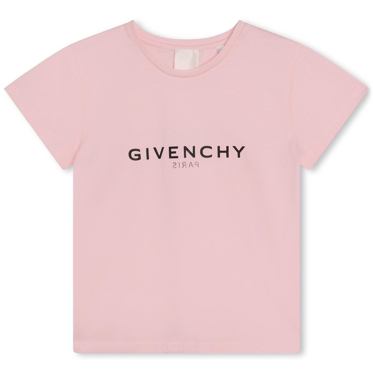 女童粉色Logo棉T恤