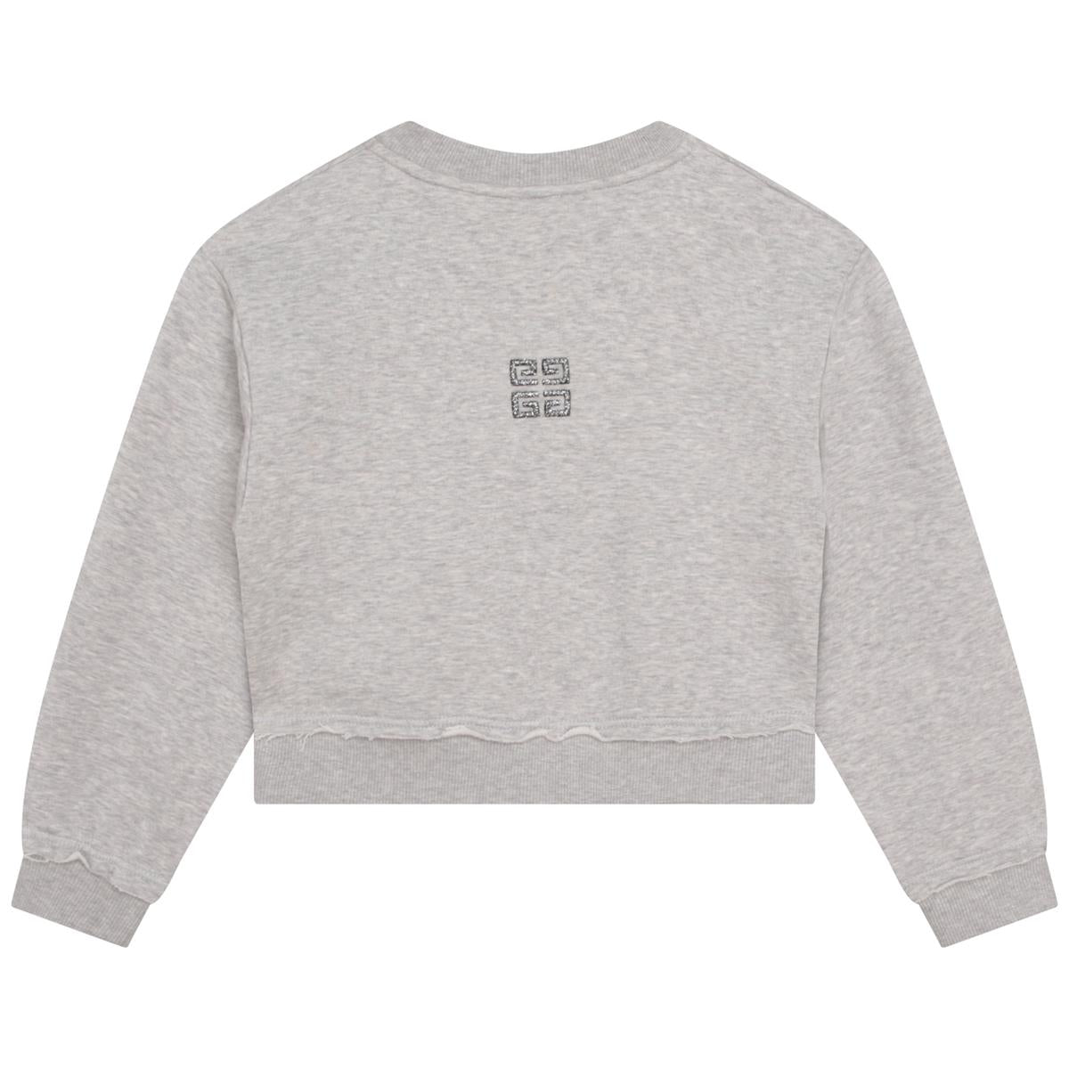 女童灰色Logo卫衣