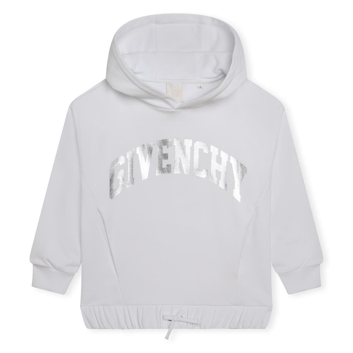 女童白色Logo卫衣