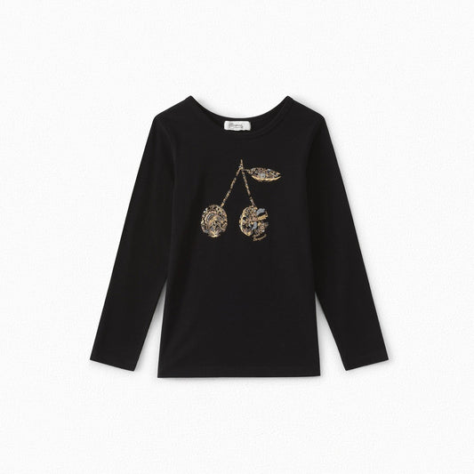 Girls Black Cherry T-Shirt