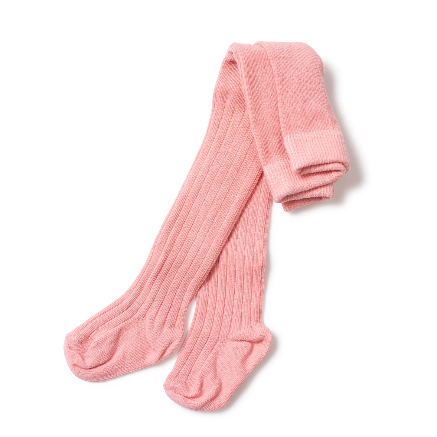 Girls Pink Velvet Tights