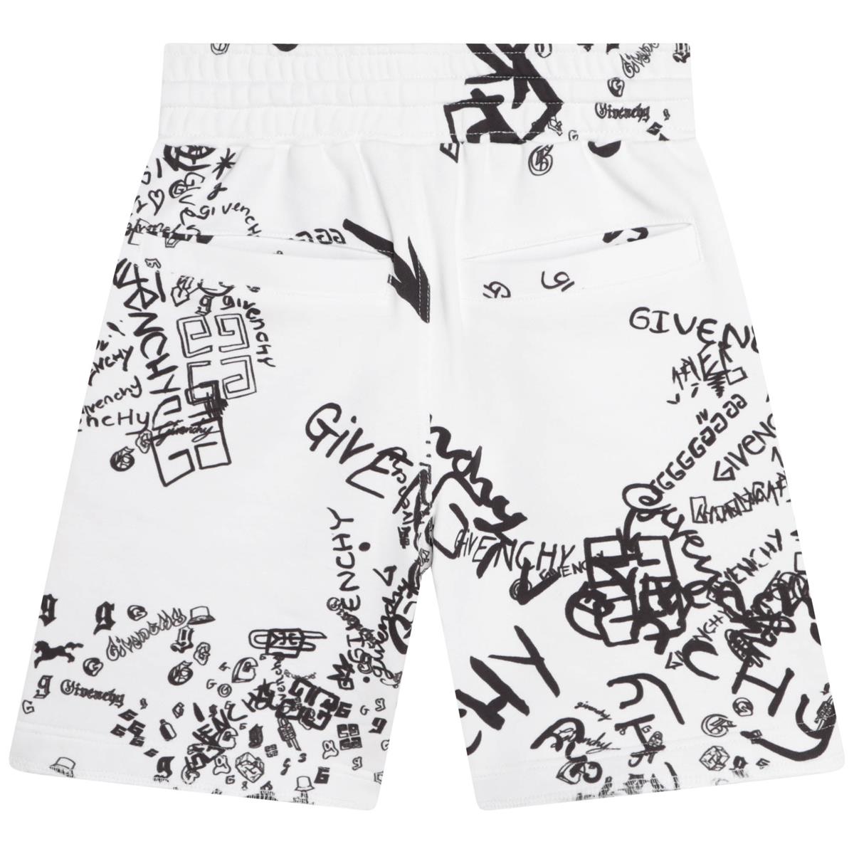 男童白色Logo短裤