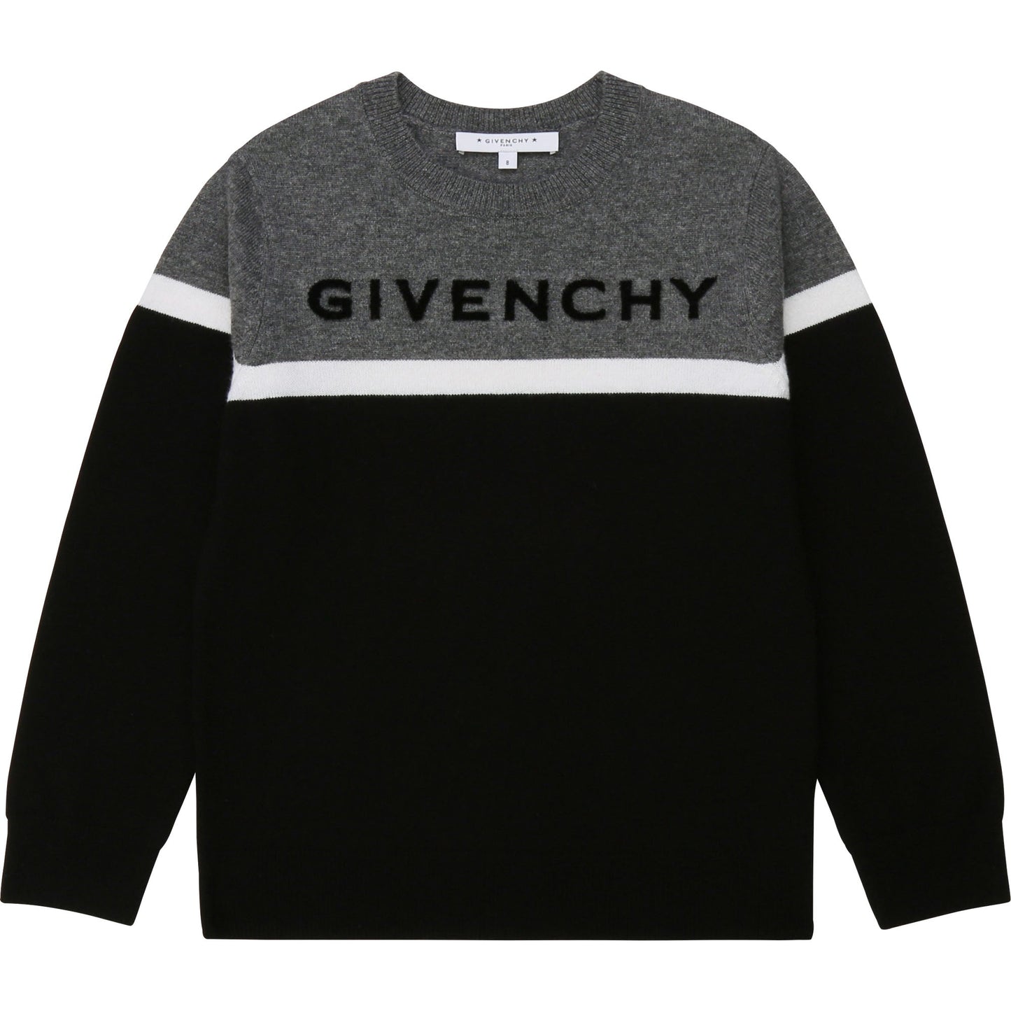 Boys Black Logo Jumper