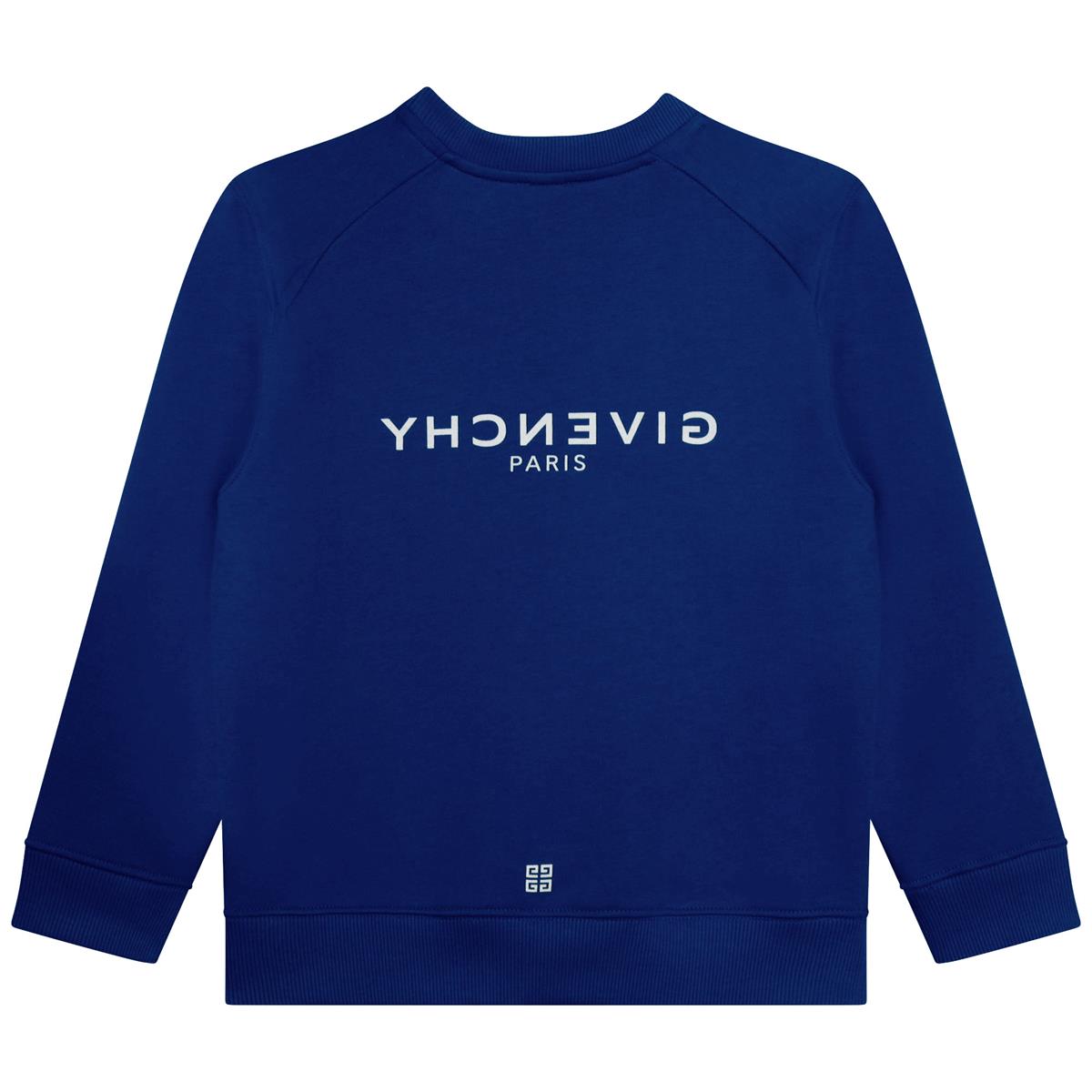 男童蓝色Logo卫衣