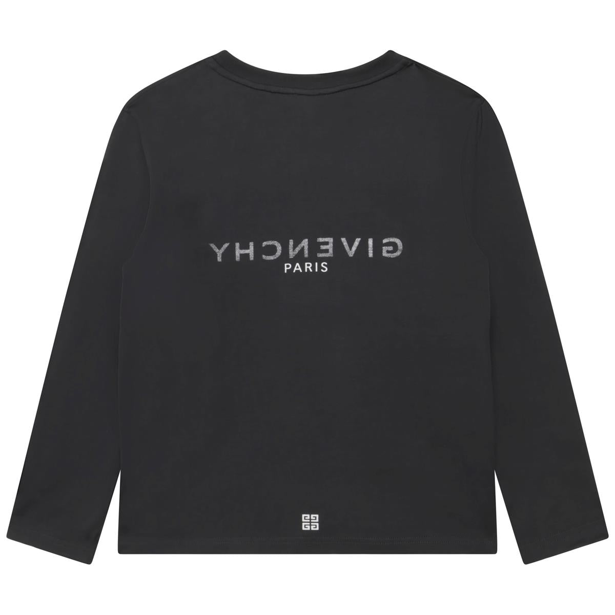 男童深灰色Logo棉T恤