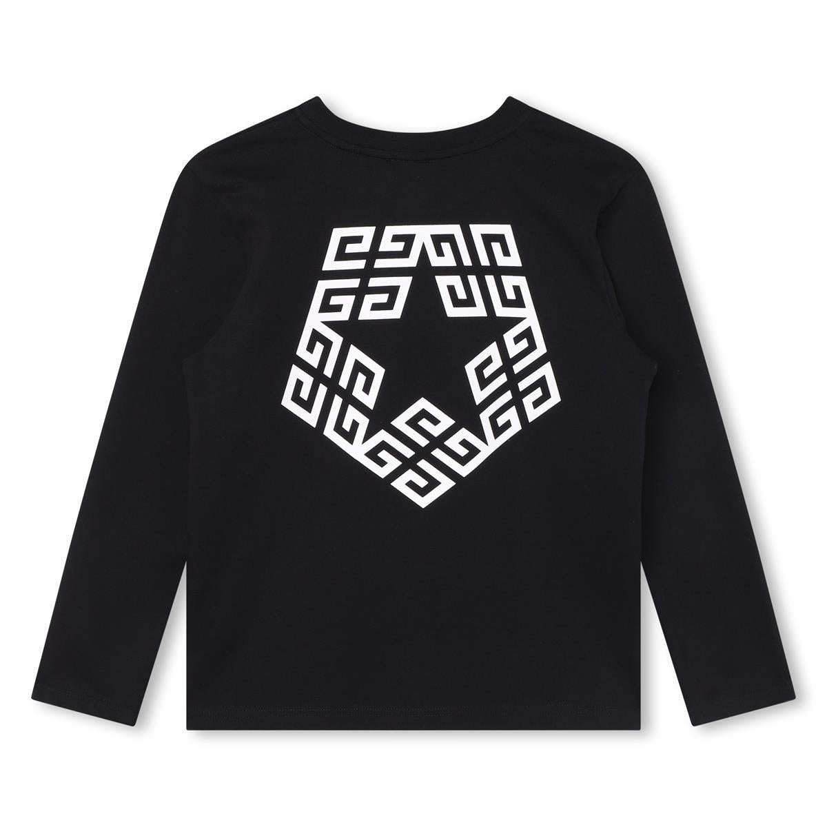 男童黑色Logo棉T恤