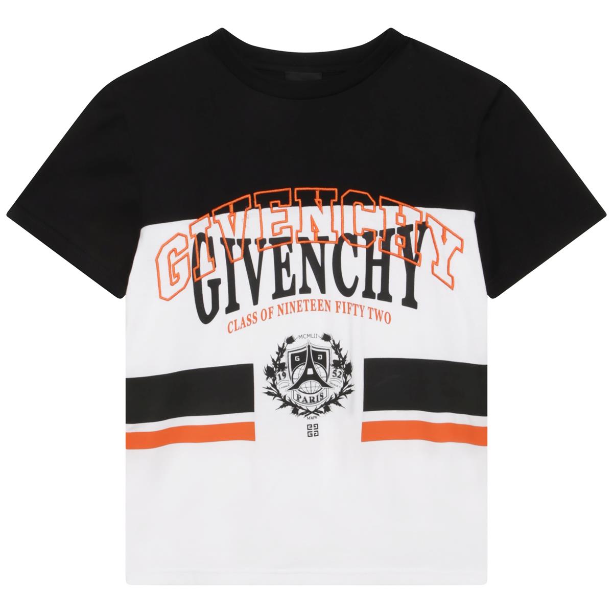 男童黑色Logo棉T恤