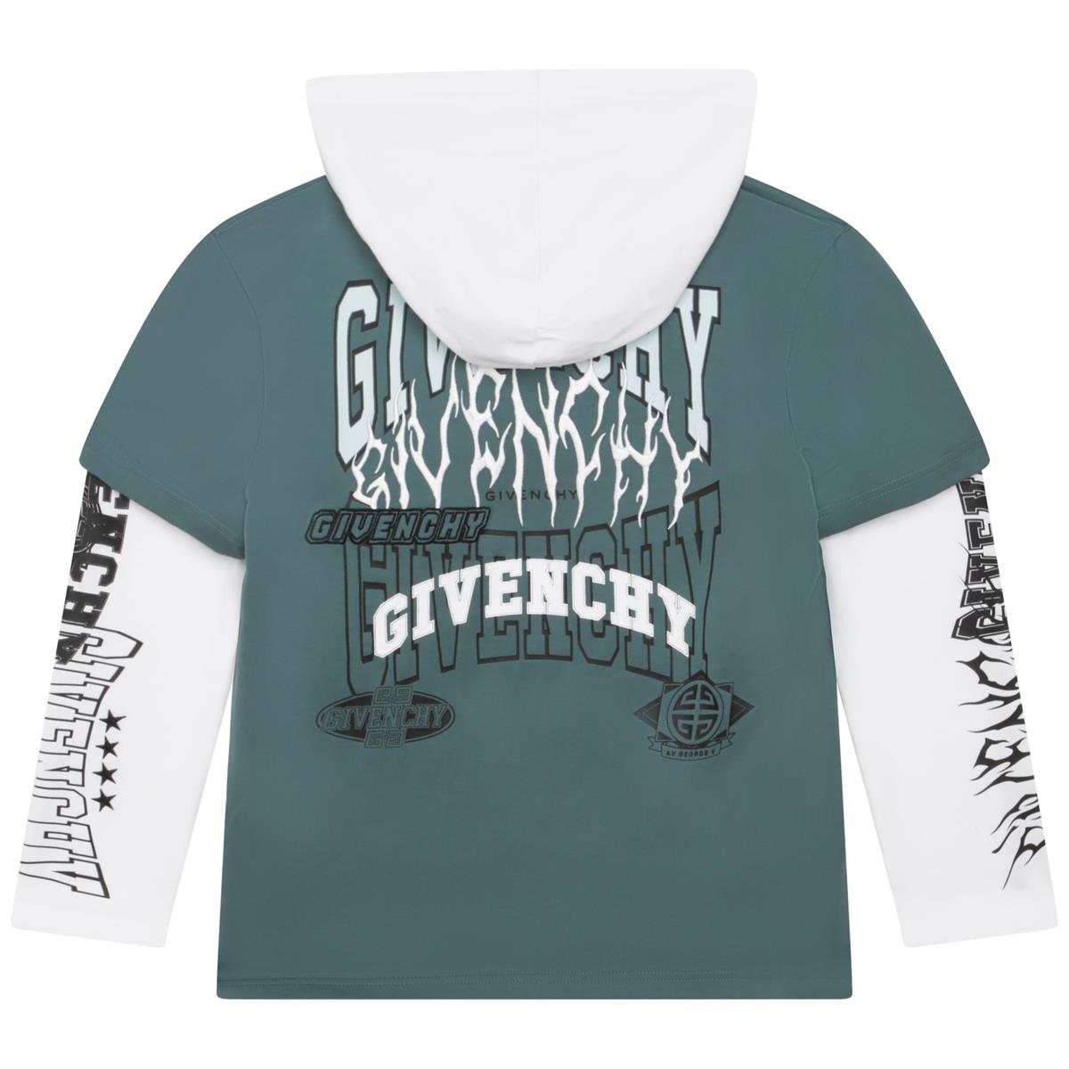 男童绿色Logo棉T恤