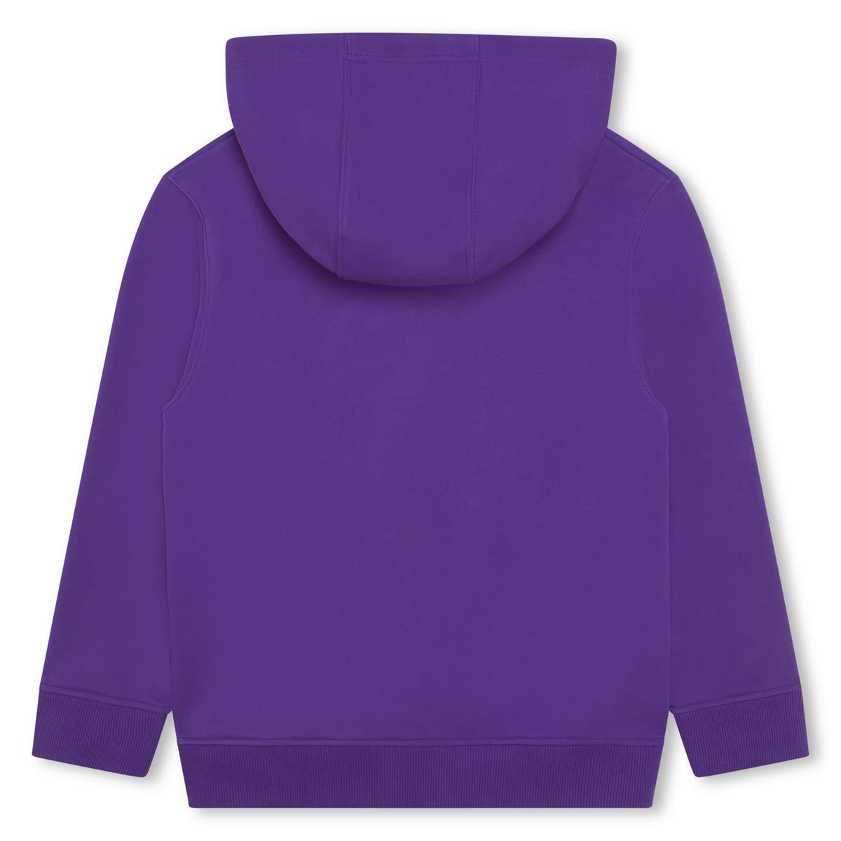 男童紫色Logo卫衣