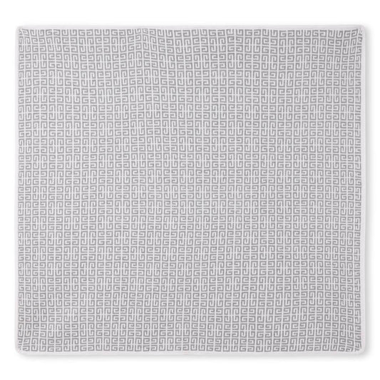 婴儿灰色Logo棉毯子(80x80cm)