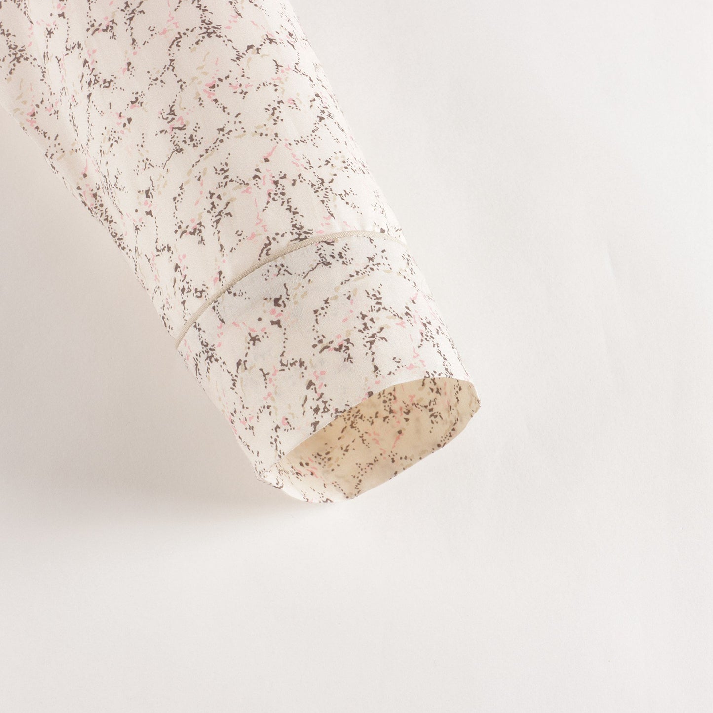 女童米色碎花棉睡衣套装