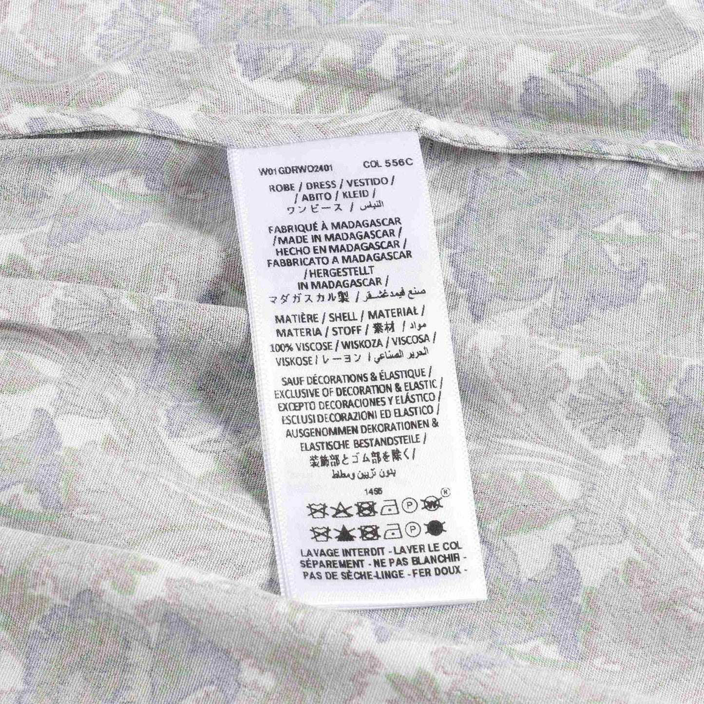 女童淡紫色碎花连衣裙