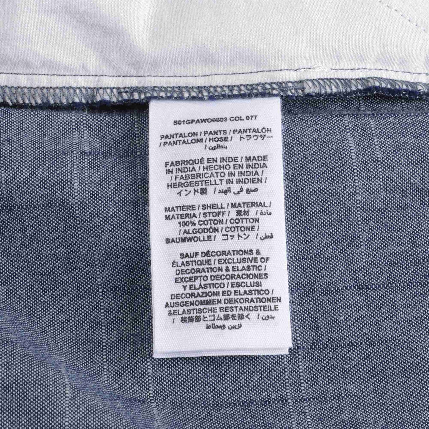 Girls Blue Cotton Trousers