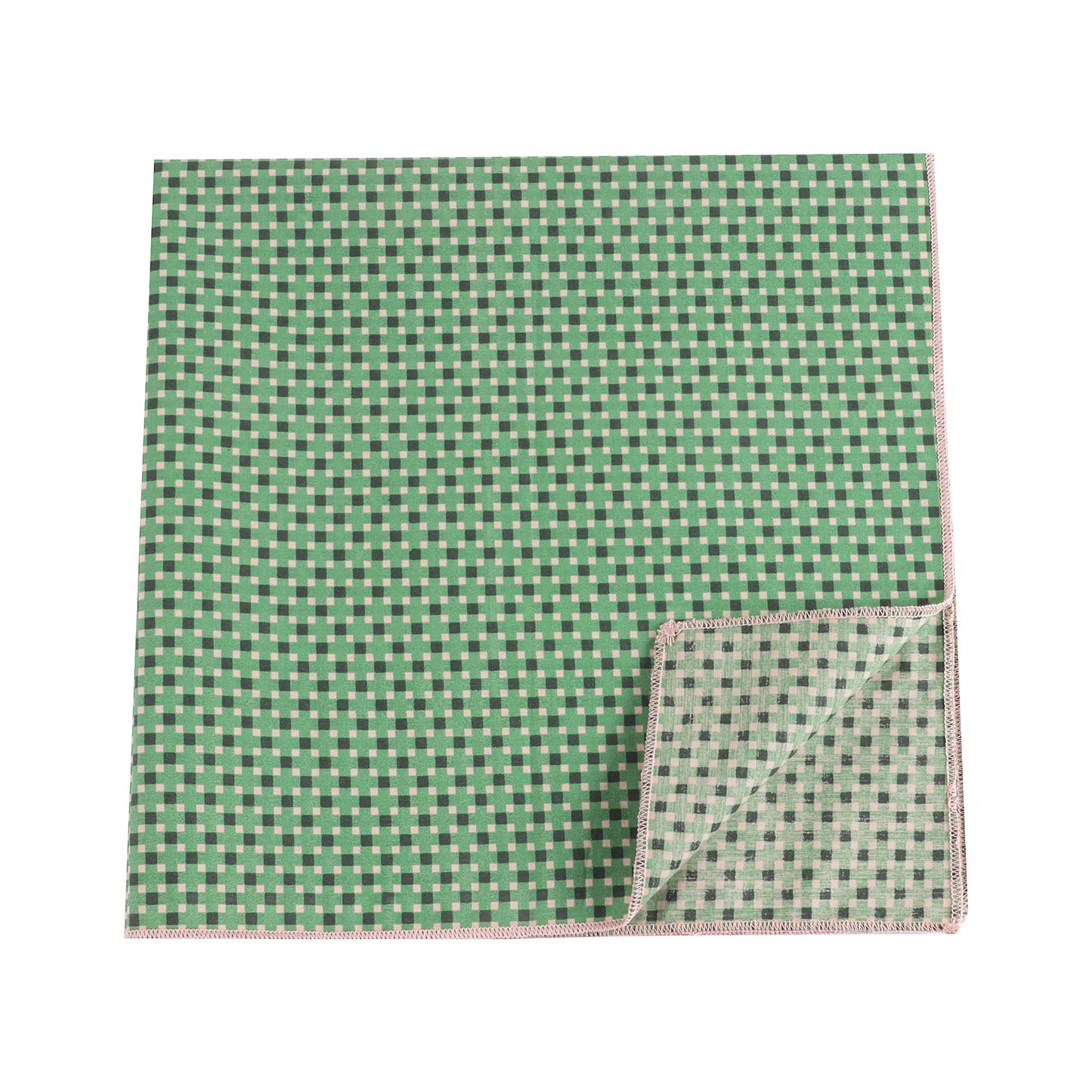 Girls Green Dots Cotton Scarf
