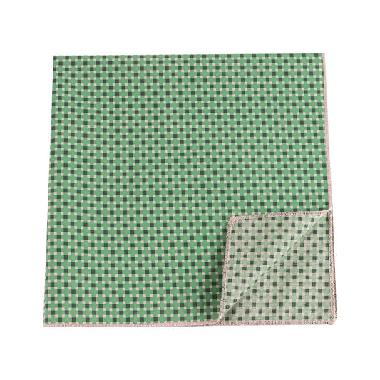 Girls Green Dots Cotton Scarf