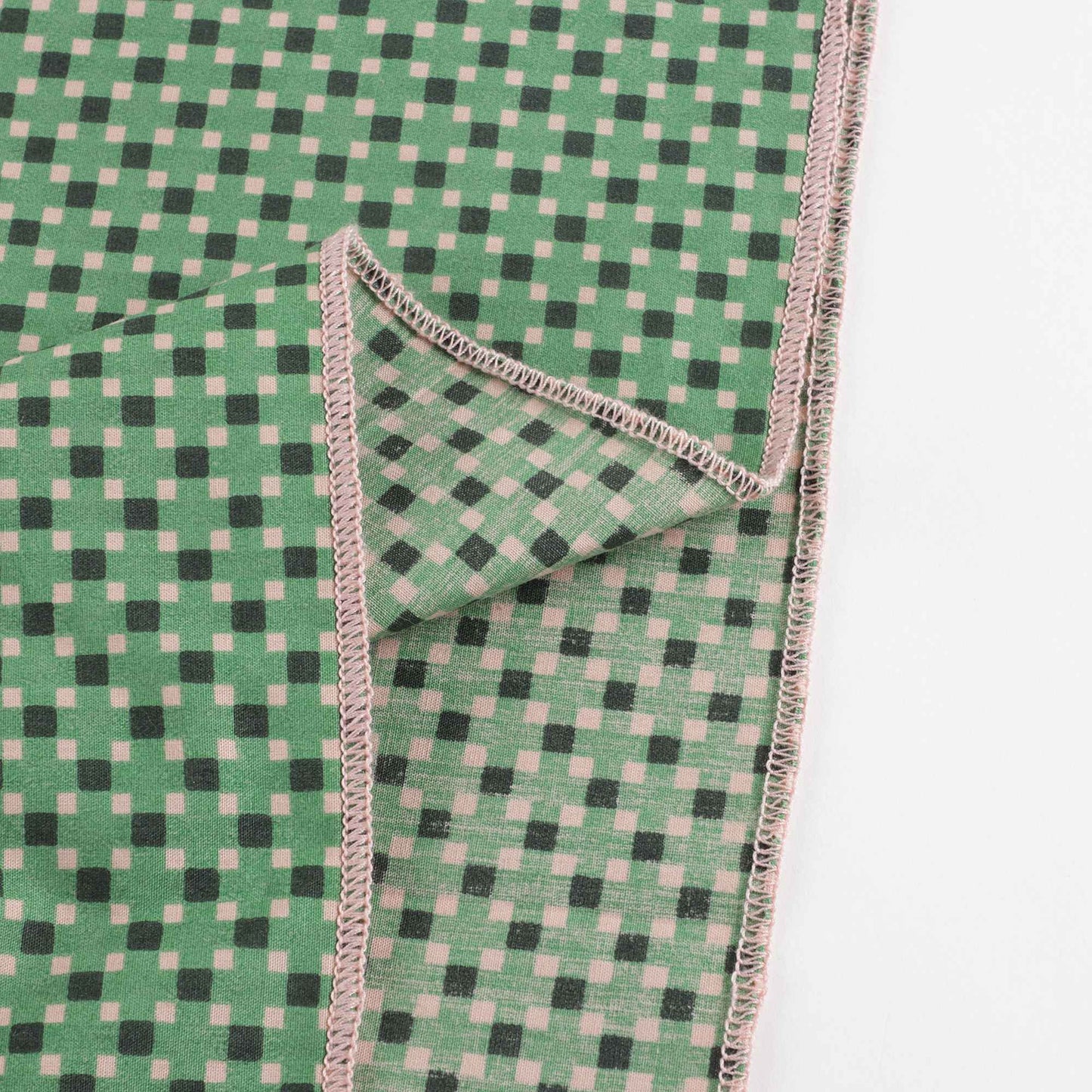 Girls Green Dots Cotton Scarf