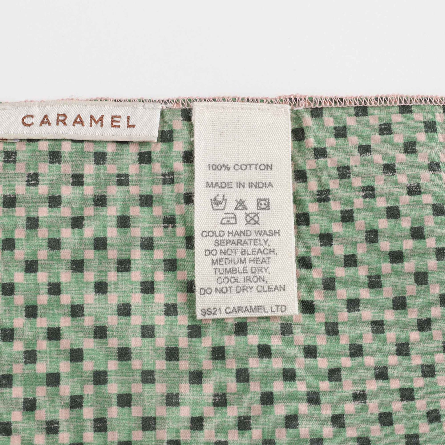 Girls Green Dots Cotton Scarf