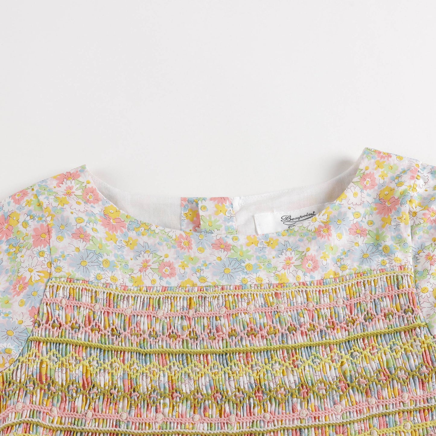 Girls Pink Floral Cotton Dress