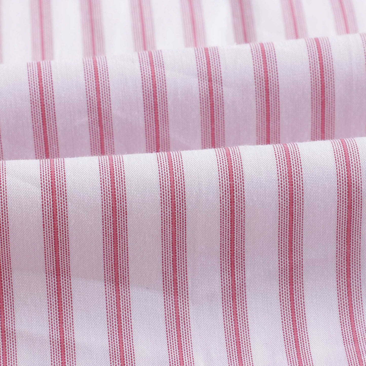 女童粉色条纹棉连衣裙