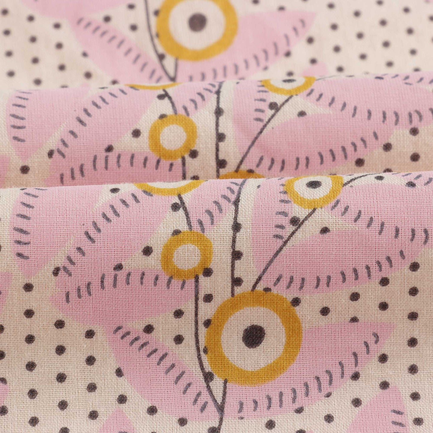 Girls Pink Flower Cotton Dress