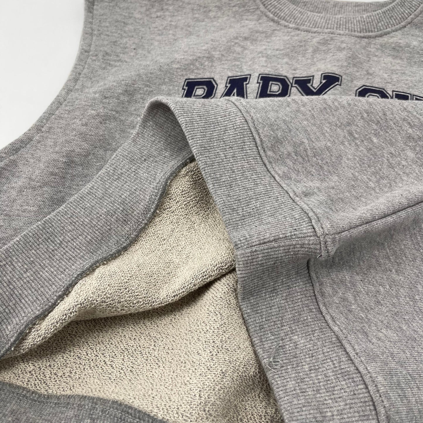 女童灰色Logo棉背心