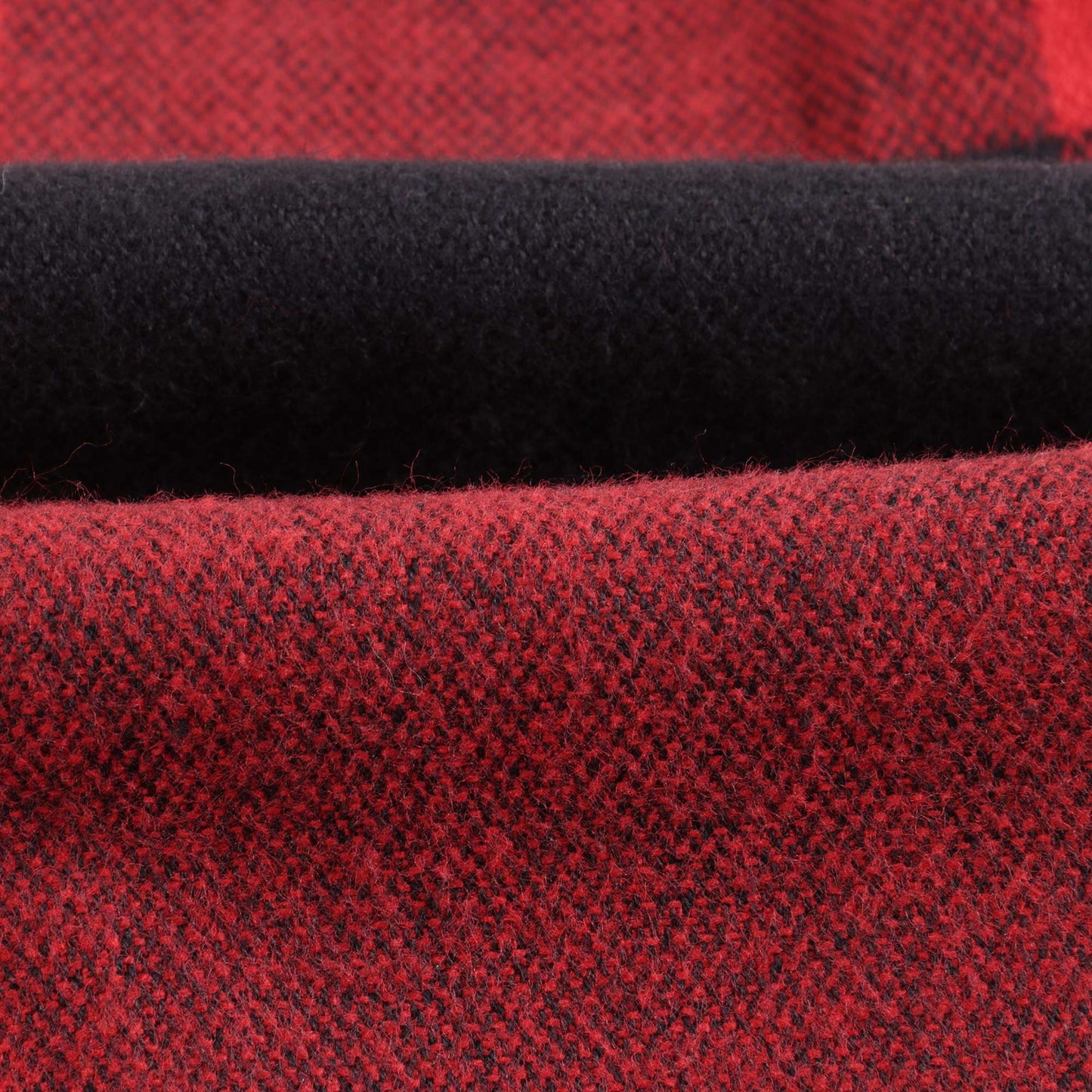Boys & Girls Red Check Cotton Sweatshirt