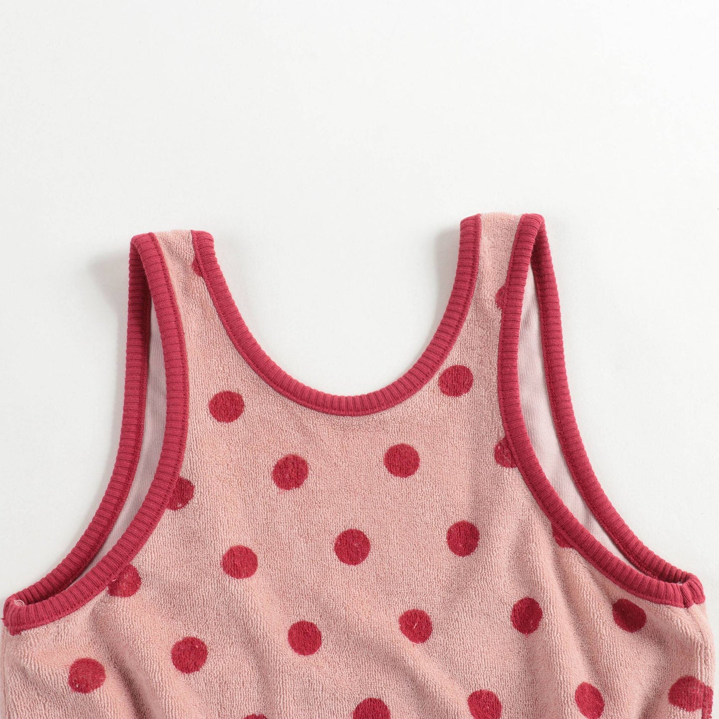 Girls Pink Dots Cotton Siamese Shorts