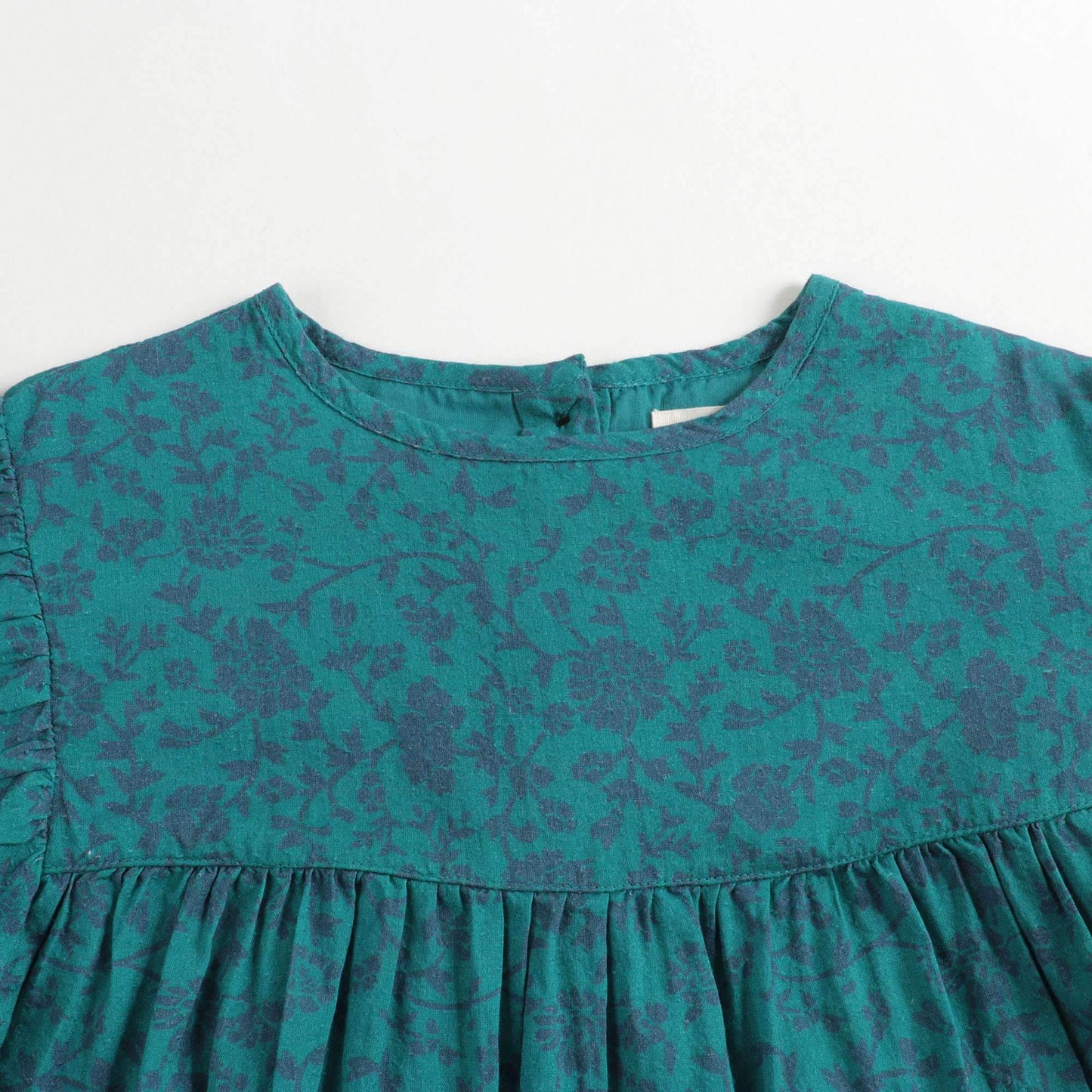 Girls Green Printing Cotton Top