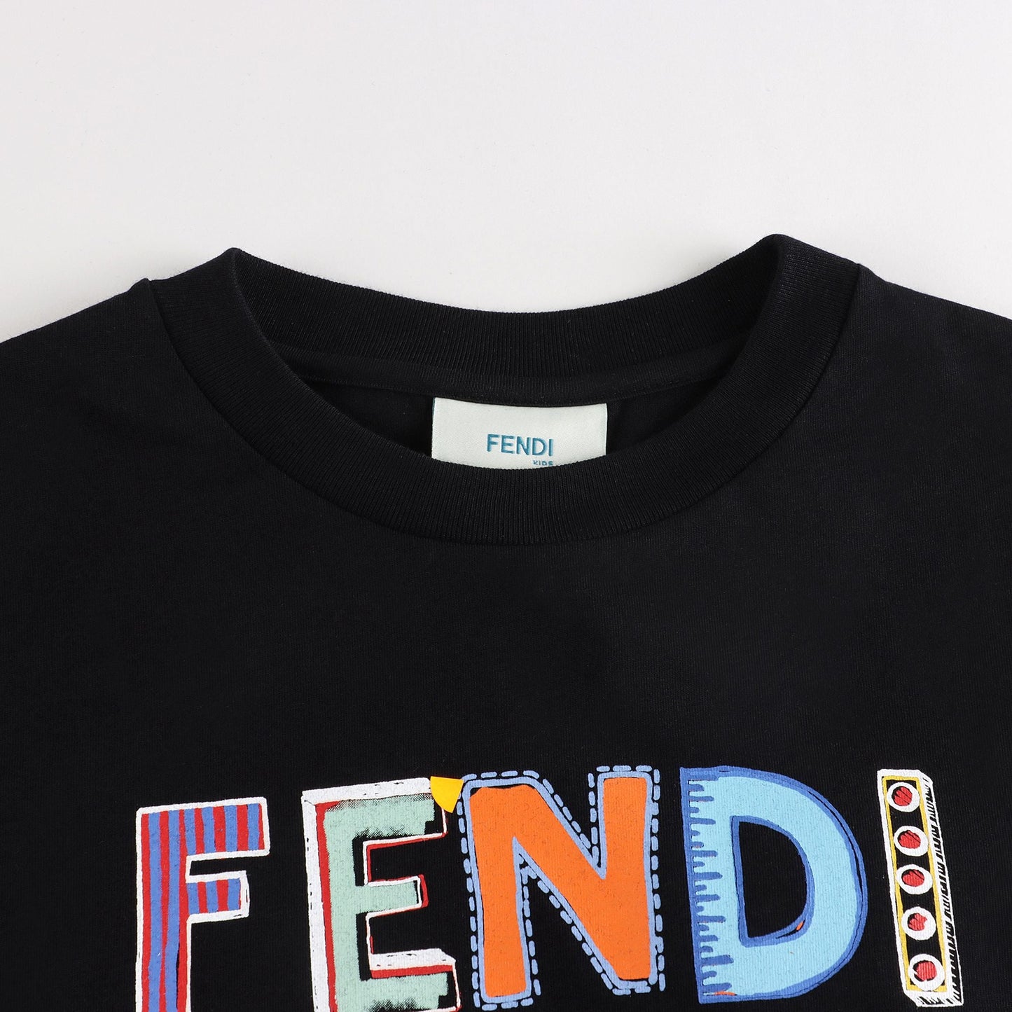 儿童黑色Logo棉T恤