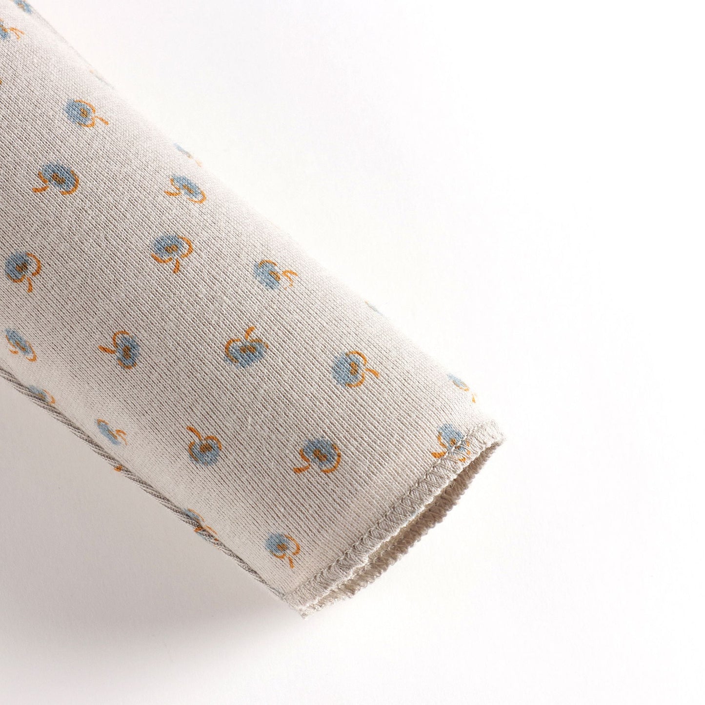 婴儿灰褐色印花棉套装