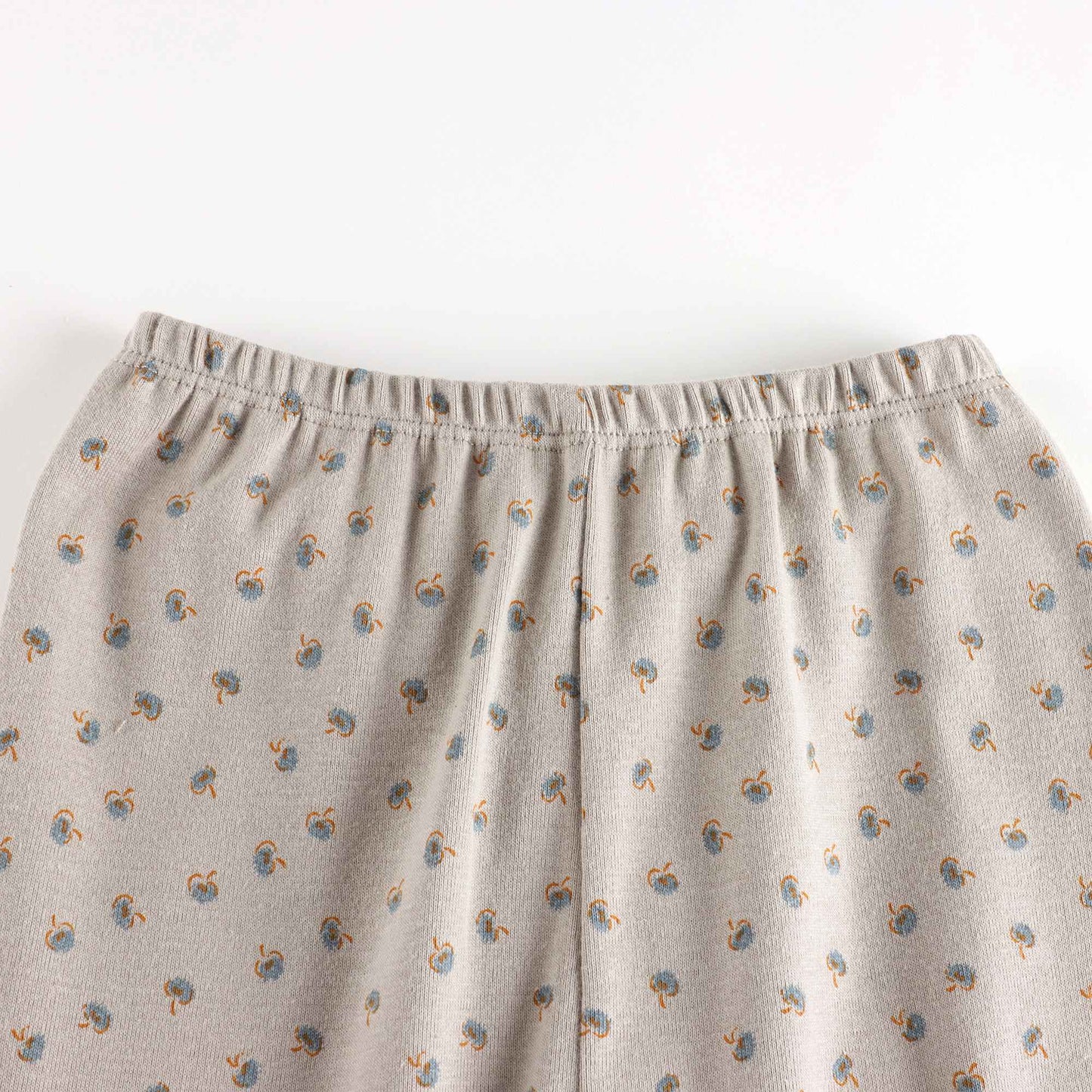 婴儿灰褐色印花棉套装