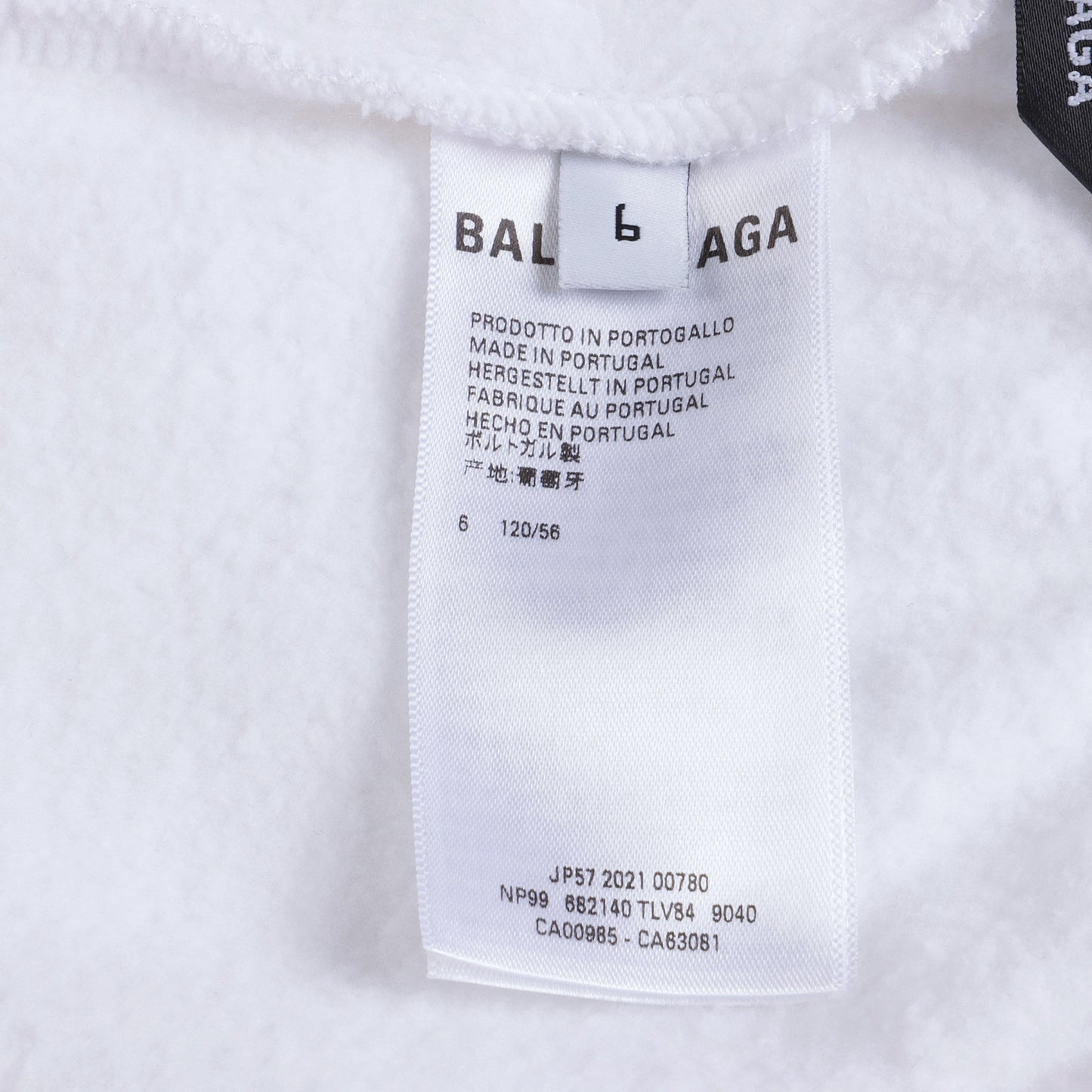 儿童白色Logo棉长裤