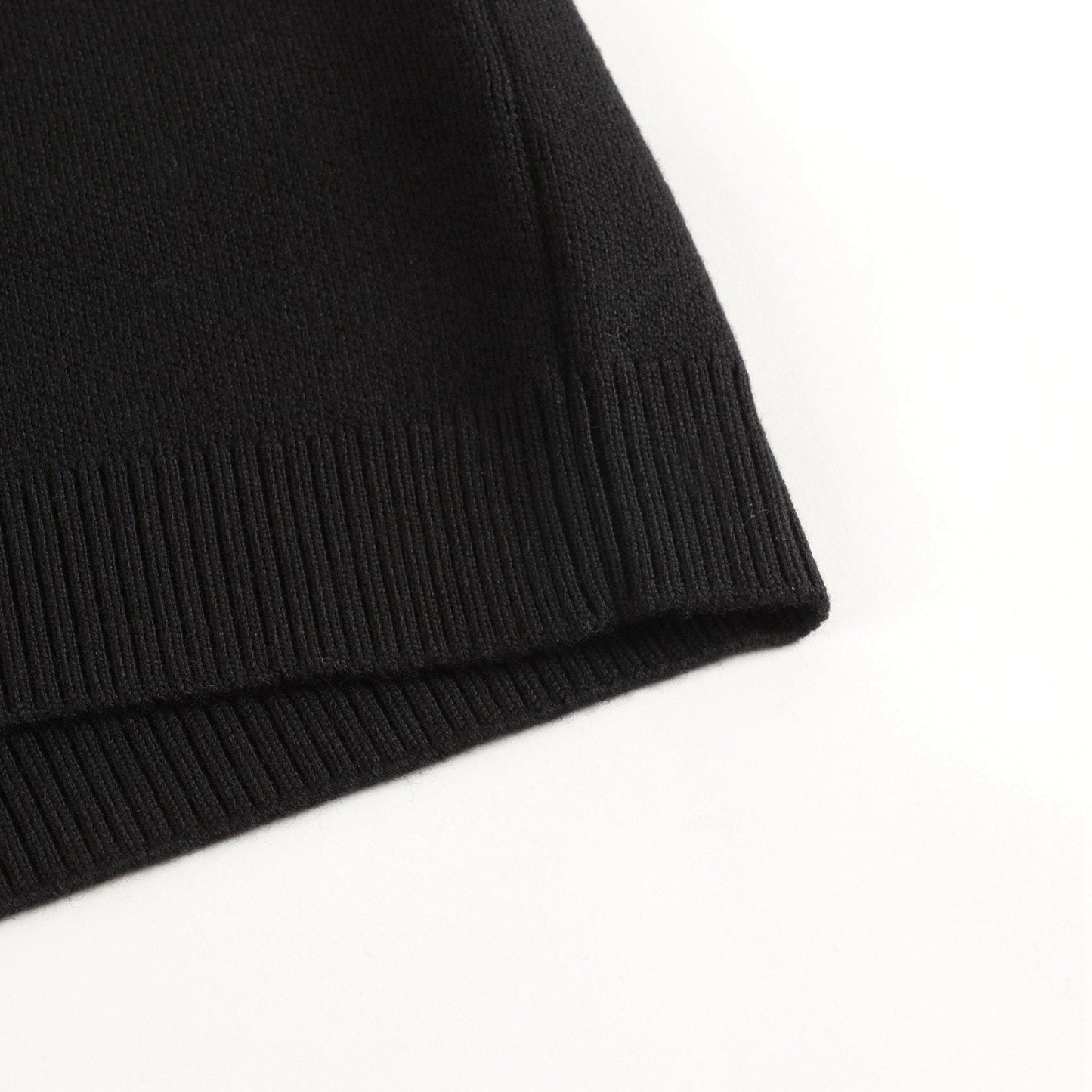 Boys & Girls Black FF Vrigin Wool Sweater