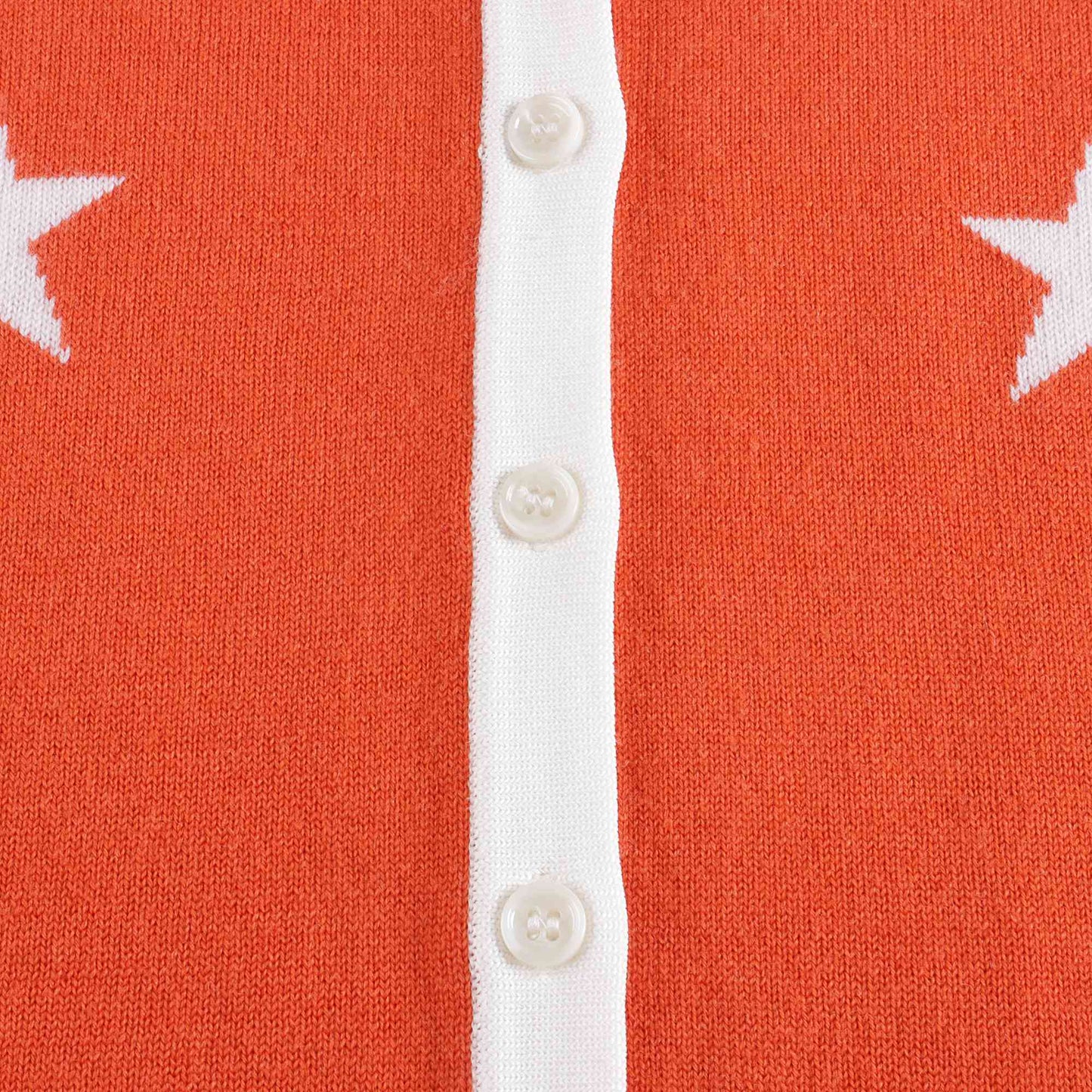 女童红色Logo羊毛开衫