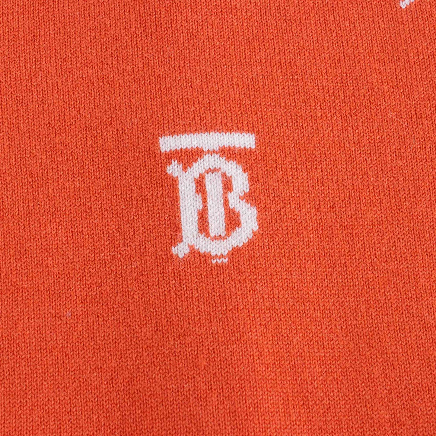 女童红色Logo羊毛开衫