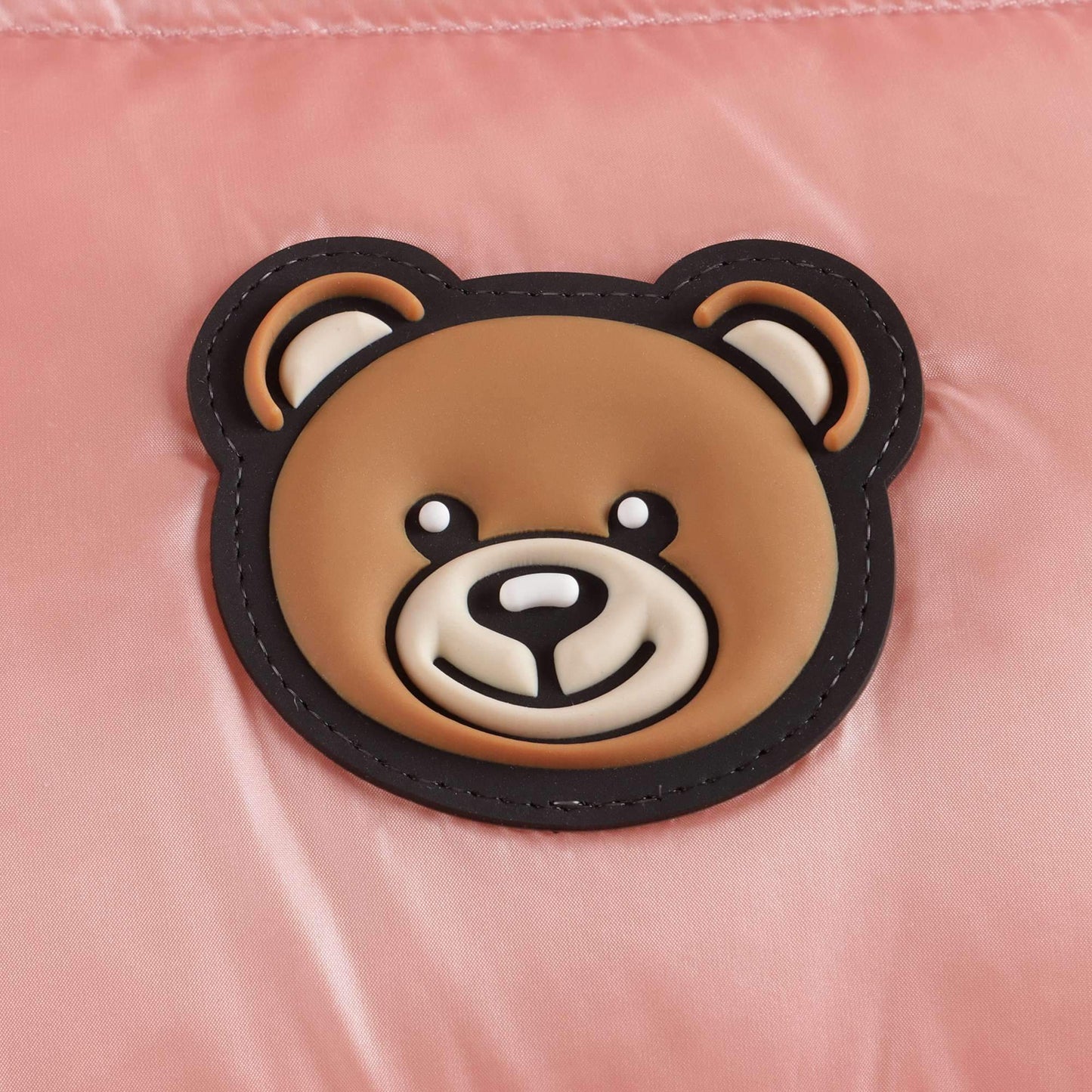女童粉色Logo羽绒夹克