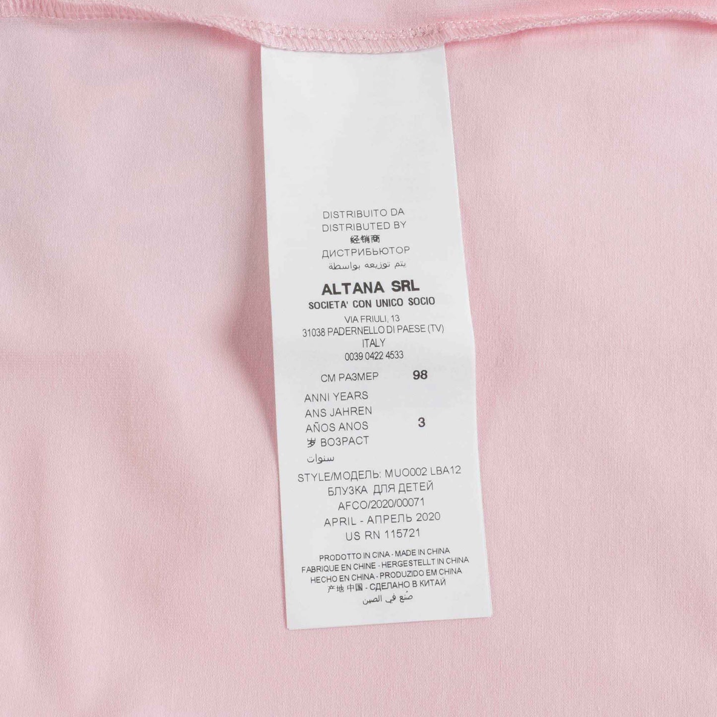 Baby Girls Pink T-Shirt