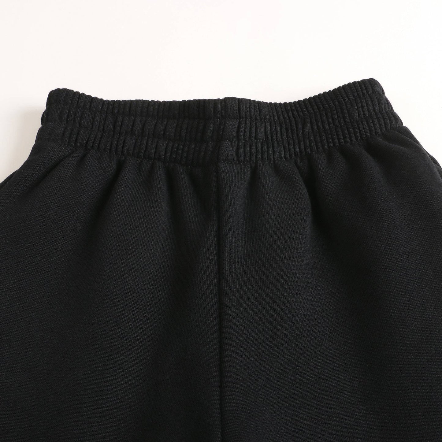 女童黑色Logo棉短裤