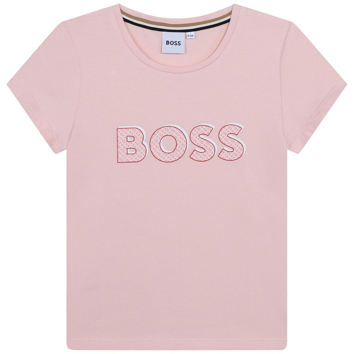 女童粉色Logo T恤