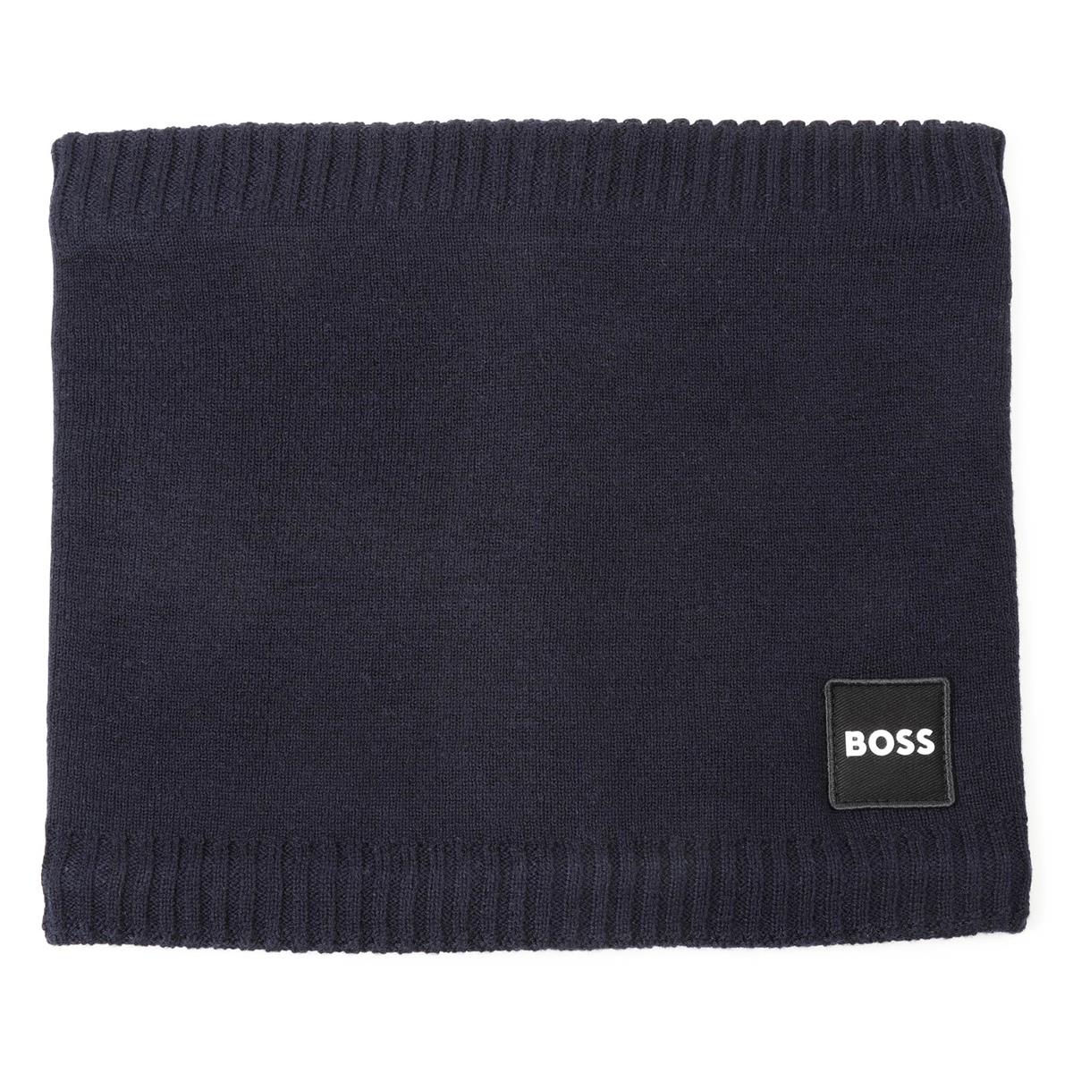 男童蓝色Logo围巾