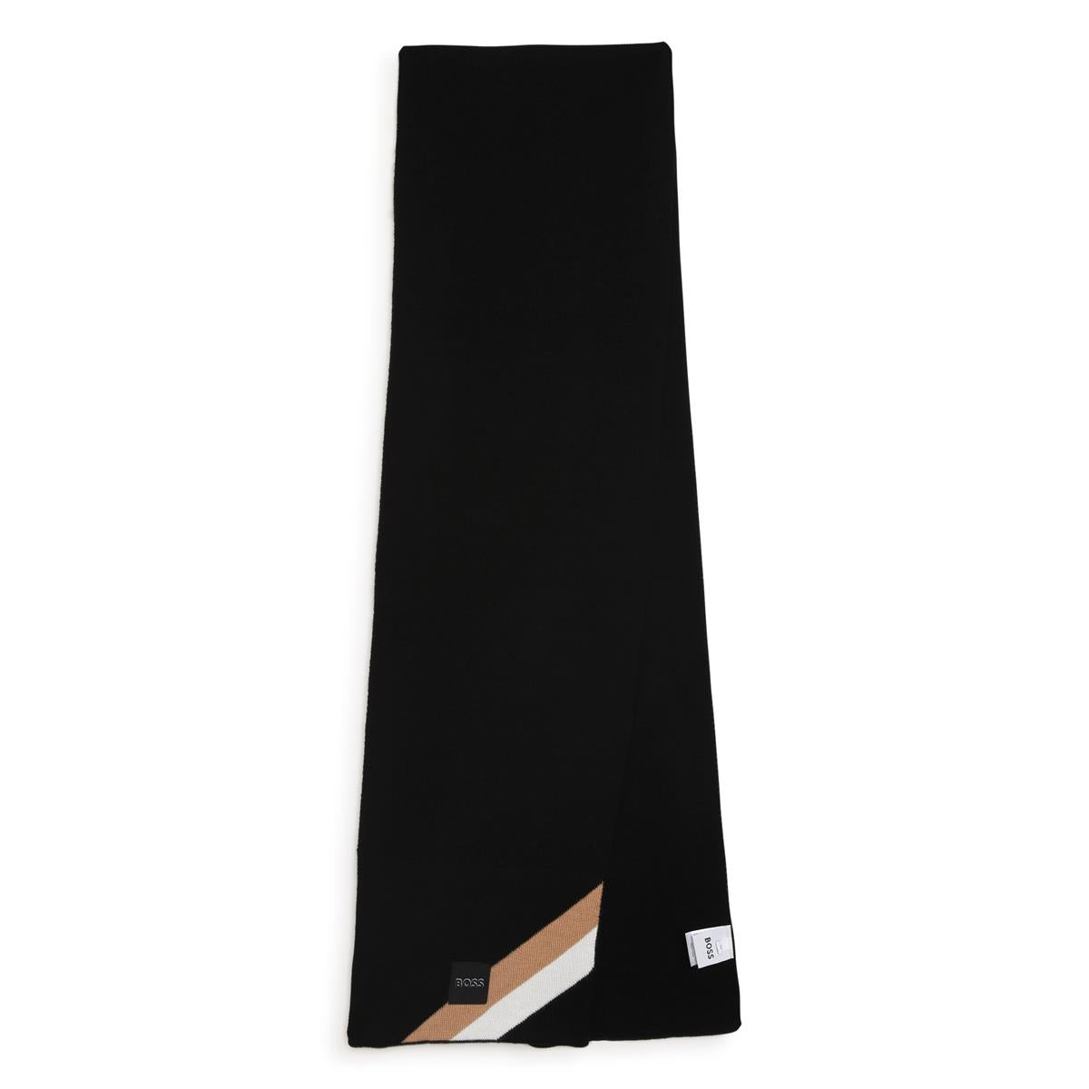 男童黑色Logo围巾