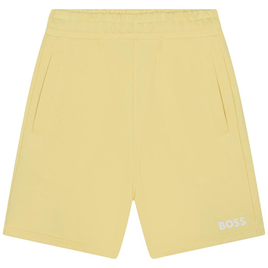 男童黄色棉短裤