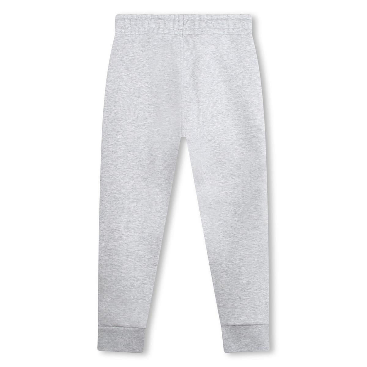 男童灰色Logo棉长裤