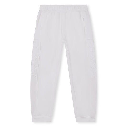 男童白色棉长裤