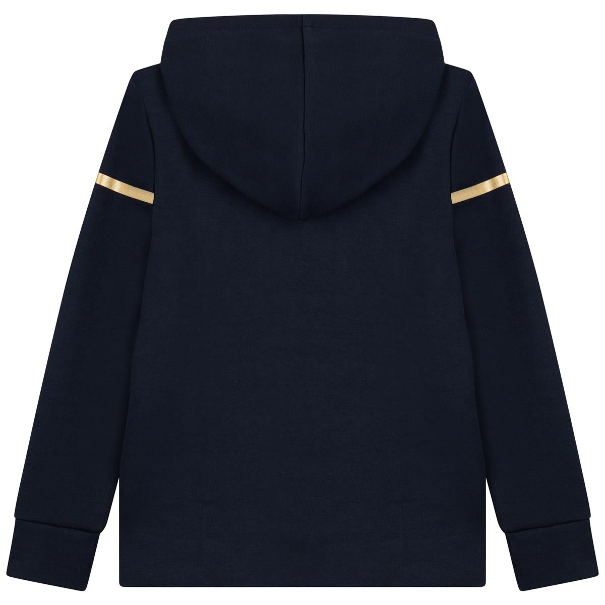 儿童黑色连帽Logo卫衣